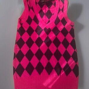 Ben Sherman pink and black women’s vest XS